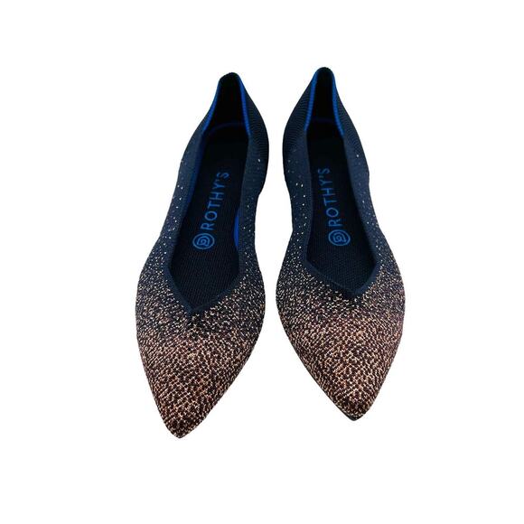 Rothy’s The Point Midnight Metallic Retired‎ Women’s Size 9 - Picture 4 of 9